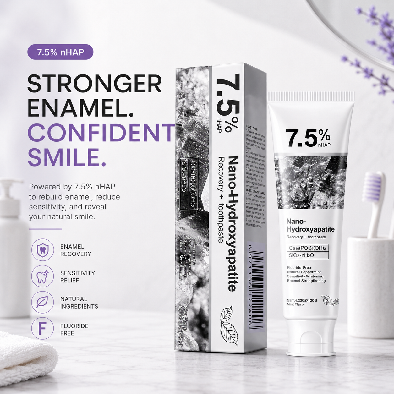 Nano-Hydroxyapatite Remineralizing Toothpaste