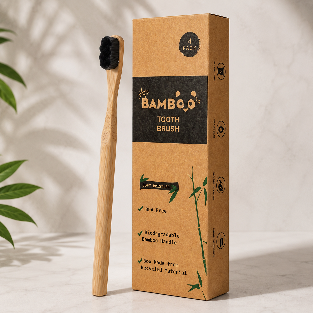 Bamboo Eco Toothbrush Soft Bristles