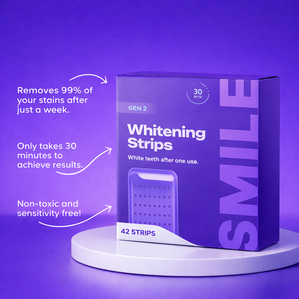 Purple Whitening Strips - Nivera Smile
